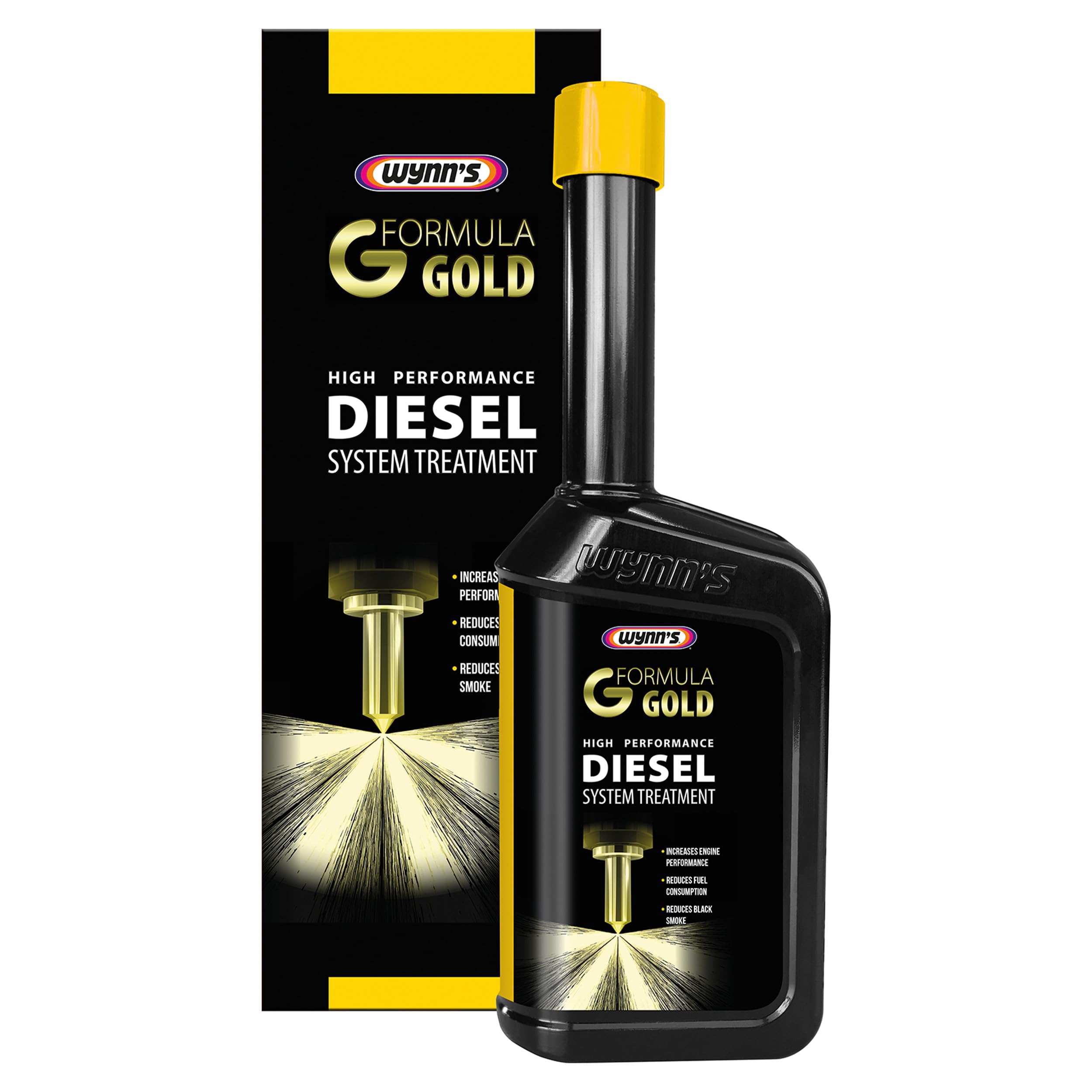Wynn's High-Performance Diesel Fuel System Treatment - Formula Gold Improves Engine Combustion & Acceleration - Reduces Fuel Consumption - Safe for All Diesel Engines - 500ml