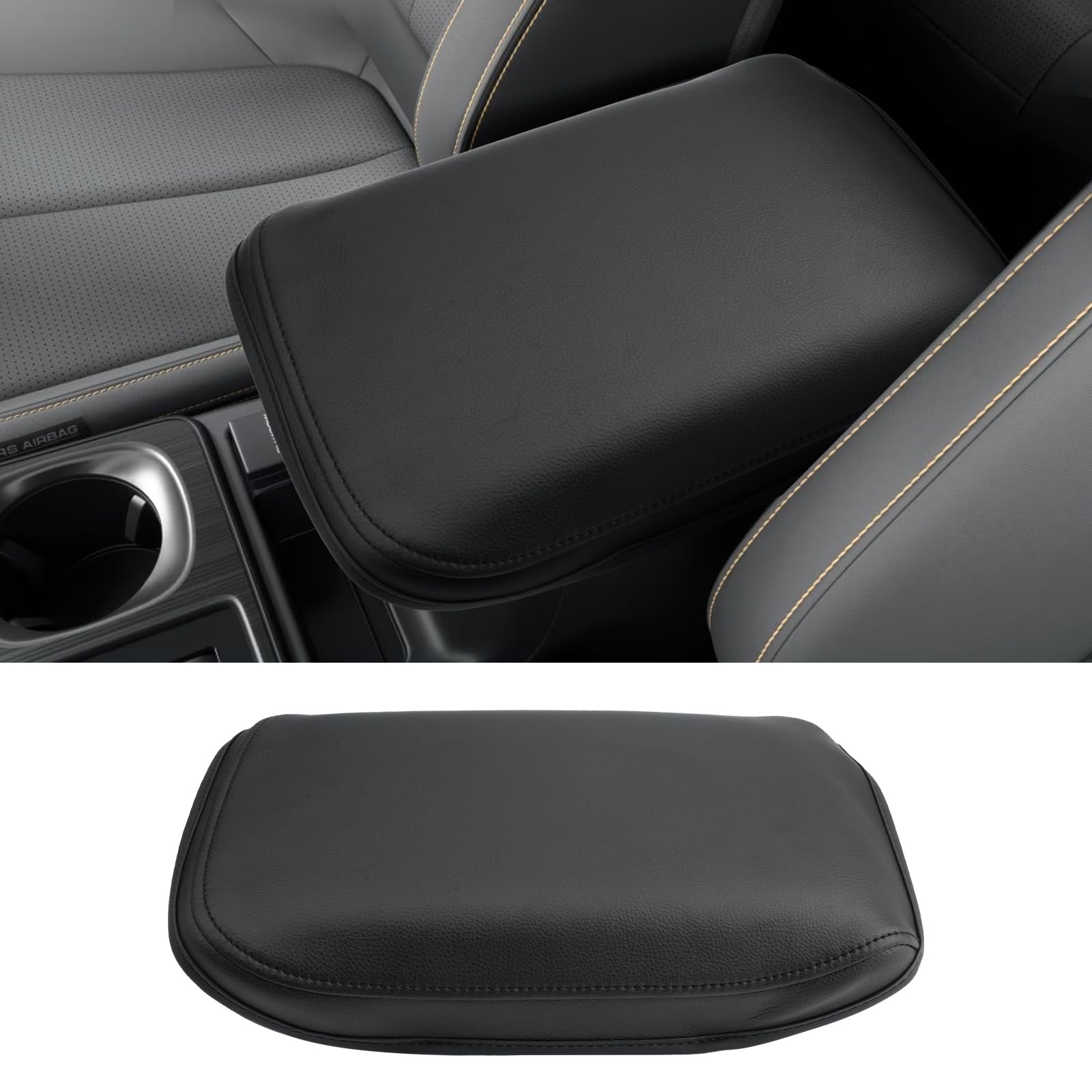 CDEFG for 2026 Subaru Outback Center Console Cover for 2026 Subaru Outback (Premium/Limited/Limited XT/Touring/Touring XT/Wilderness) Accessories Armrest Cover Arm Rest Pad Leather