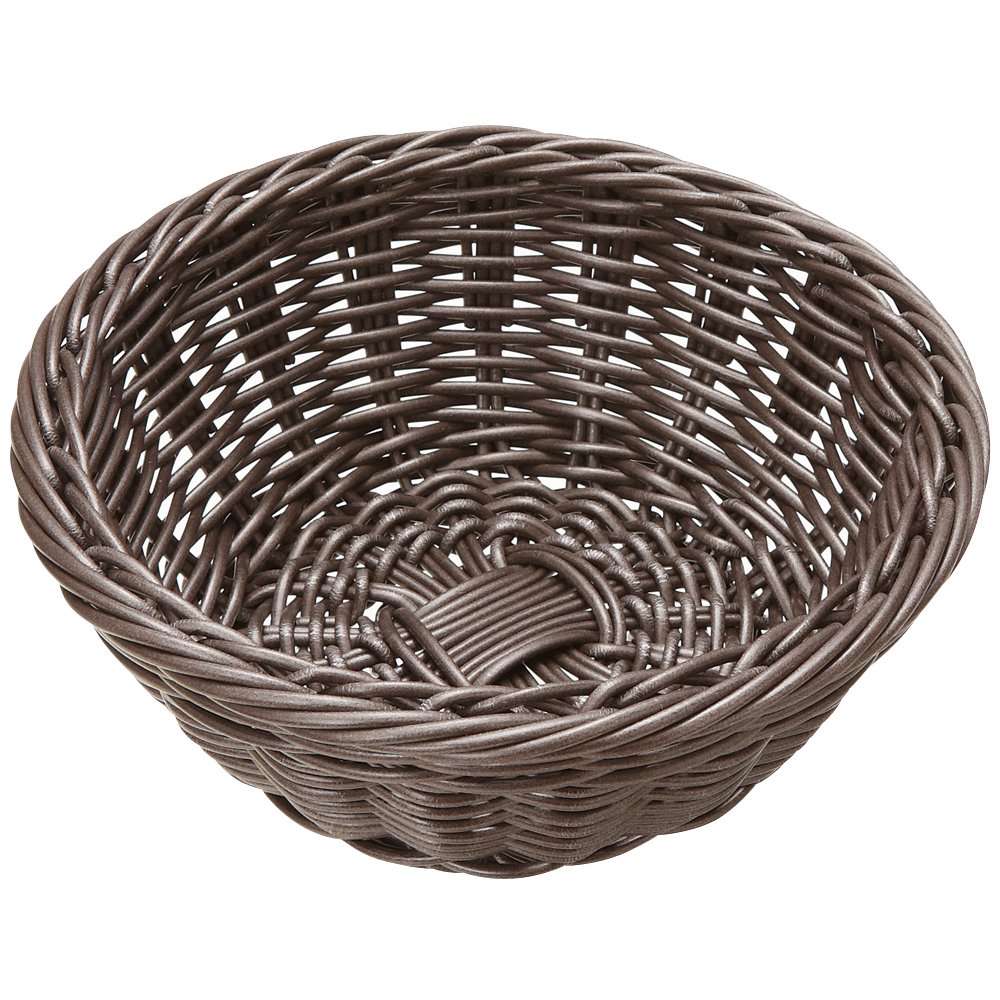 竹製 楕円形バスケット ダークブラウン 竹製 楕円形バスケット ダークブラウン 【公式通販】