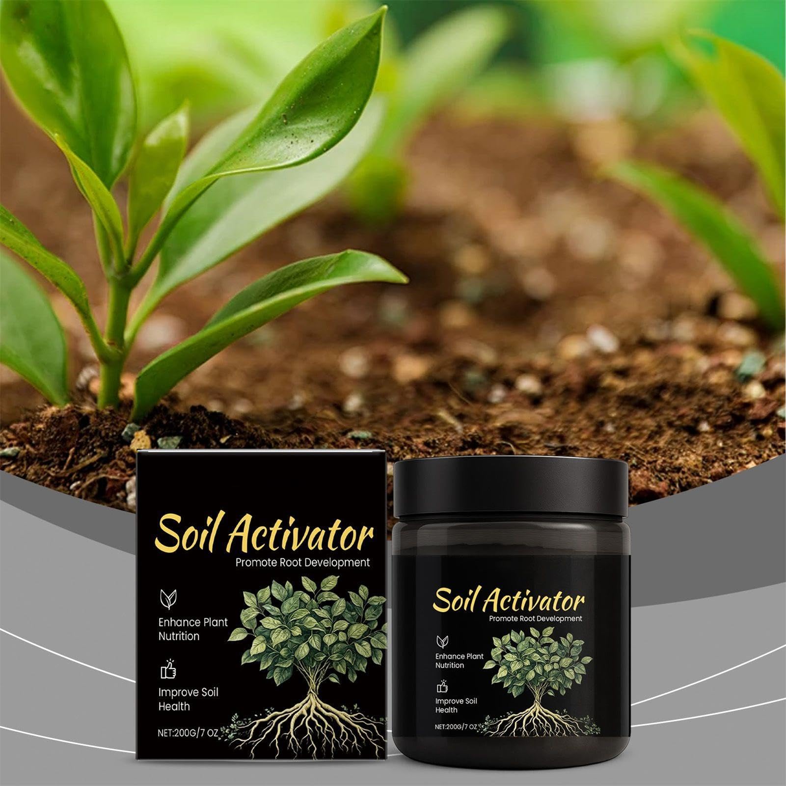 Activador De Suelo Para Plantas, Acondicionador De Suelo, Promueve El Crecimiento Las Raíces Para Jardín, Patios, Granjas, Patios Interiores, Balcones, Terrazas, Céspedes Y Jardines