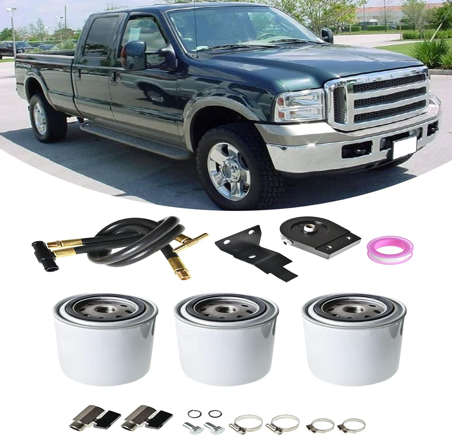 munirater Coolant Filtration System Filter Kit with3 Filter