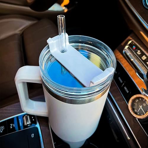 Miniatura 10 de Tapa de vaso de 40 onzas compatible con Stanley, a prueba de derrames, resistente a salpicaduras, apta para Stanley y más tazas de café, paquete de