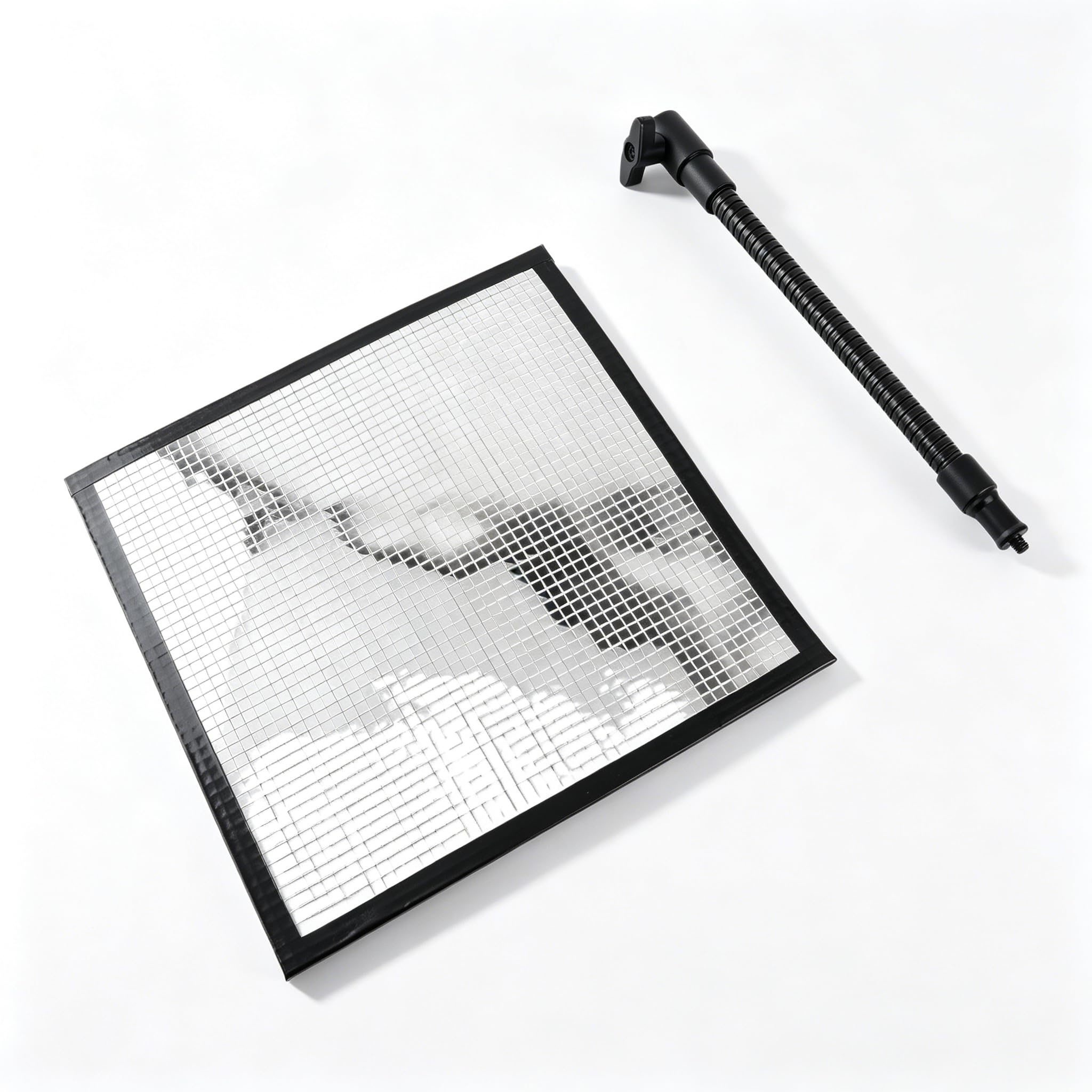 Dpofirs Réflecteur de Lumière, Diffuseur de Réflecteur de Lumière Multi-miroirs de 9,4 X 9,4 Pouces avec Support Réglable, Mise en Forme de Lumières Flexibles, pour L'éclairage Extérieur (Silver)