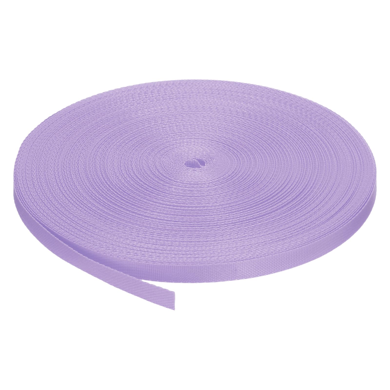 MECCANIXITY Nylon Webbing Strap Flat 3/8 Inch 50 Yards High Purple for Outdoor DIY Gear Repair, Backpack, Luggage-Rack, Crafts