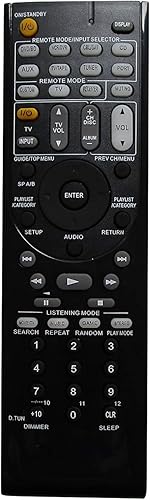Mando a Distancia de Repuesto para Onkyo RC-742M 24140742 TX-SR707 RC-771M TX-NR1008 TX-NR808 7.2-Channel Home Theater Receptor