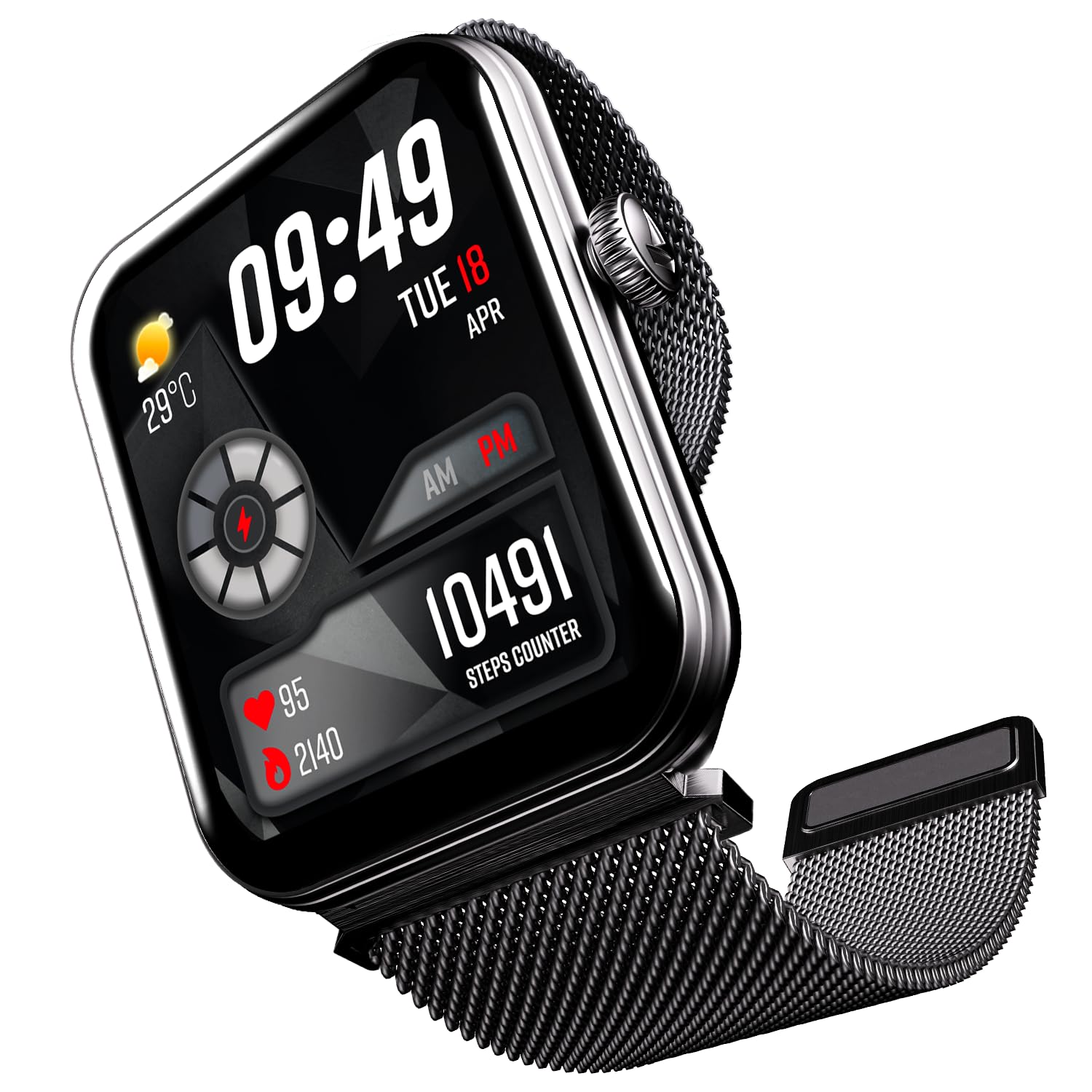 boAt Xtend Plus Smartwatch 1.78" AMOLED – BT Calling, 100+ Sports