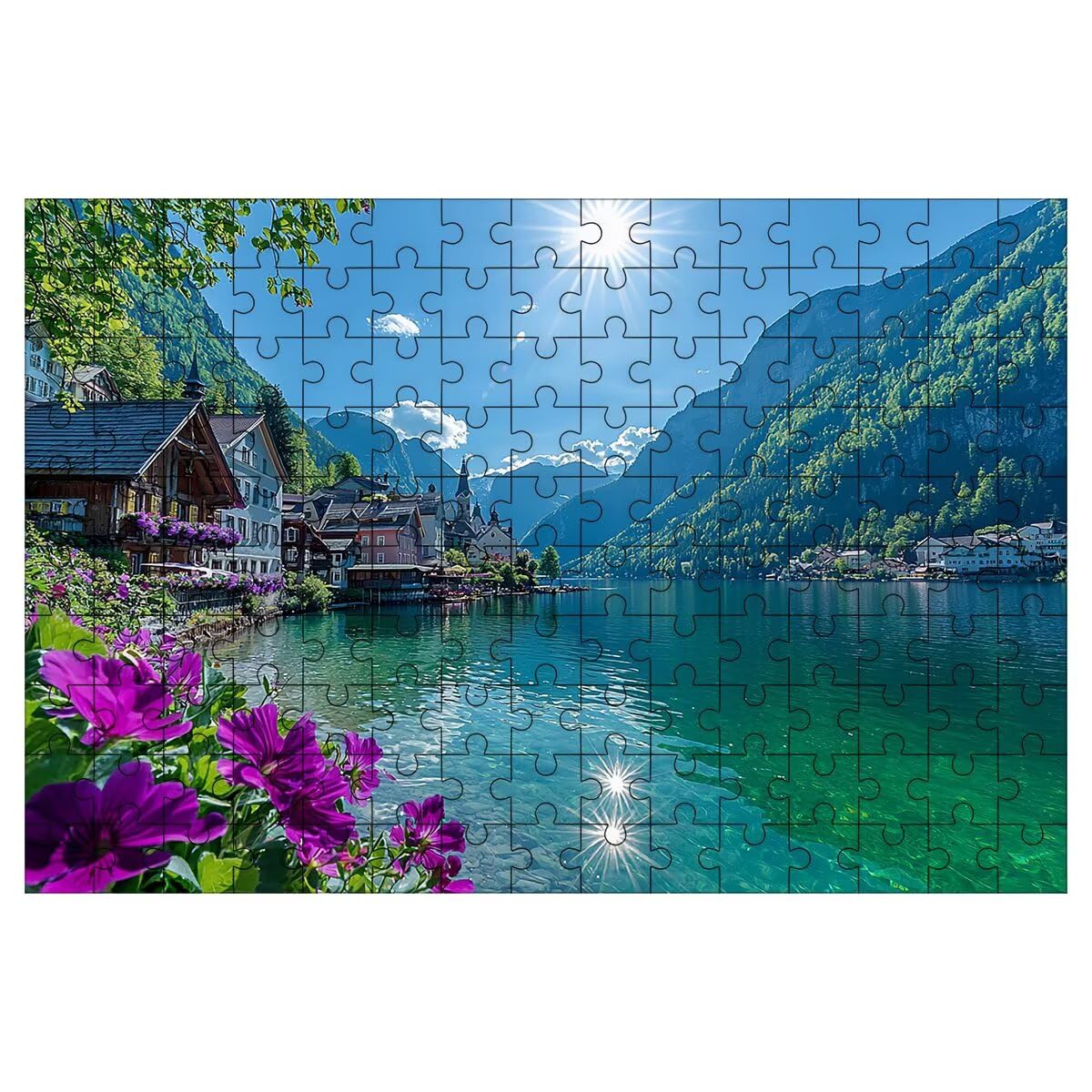 Puzzle 1000 Pezzi Paesaggi, Puzzle Natura, Puzzles in Legno, 75x50cm -1408 | Puzzles con Confezione di Alta Qualità, Intrattenimento Creativo, Giochi Rilassamento e Intelligence, Regalo Donna Decor Casa
