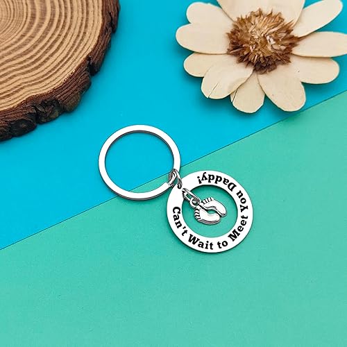 Miniatura 5 de Llavero de regalo para papá nuevo, regalo para papá por primera vez, regalo de esposa, anuncio de bebé, regalos de embarazo para el nuevo padre que