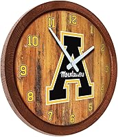 Vista 256 de The Fan-Brand NCAA Oklahoma Sooners: Faux Barrel Top Wall Clock Sports Team Bar Sign Décor - Home Man Cave, Party Decoration - Made On Demand