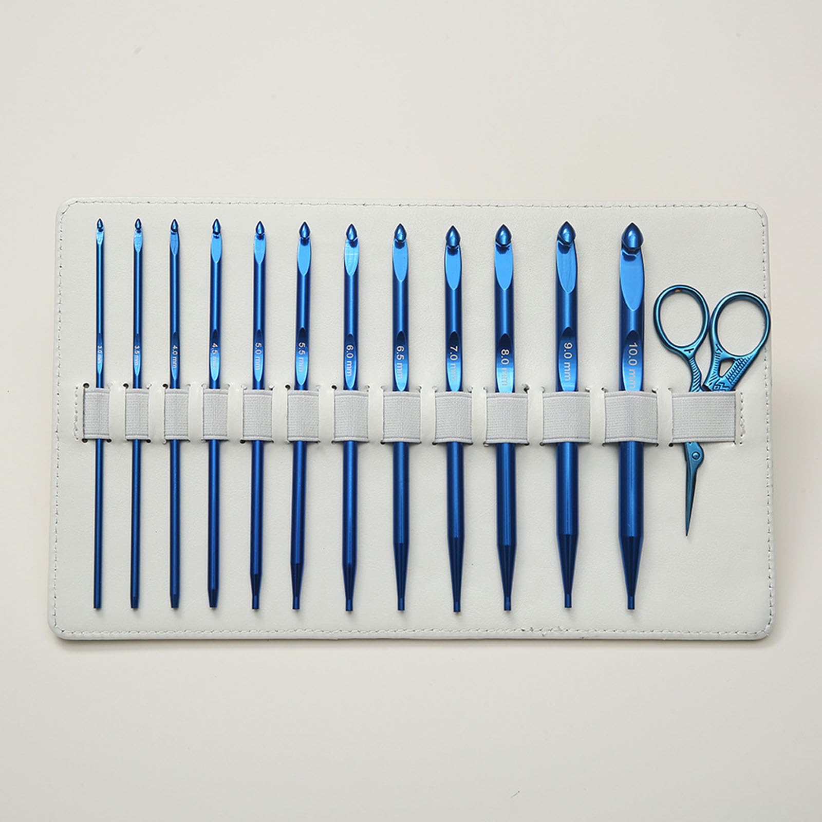 NPXUAMTJ Juego de agujas de ganchillo tunecinas de 3 mm a 10 mm intercambiables con bolsa de almacenamiento para tejer