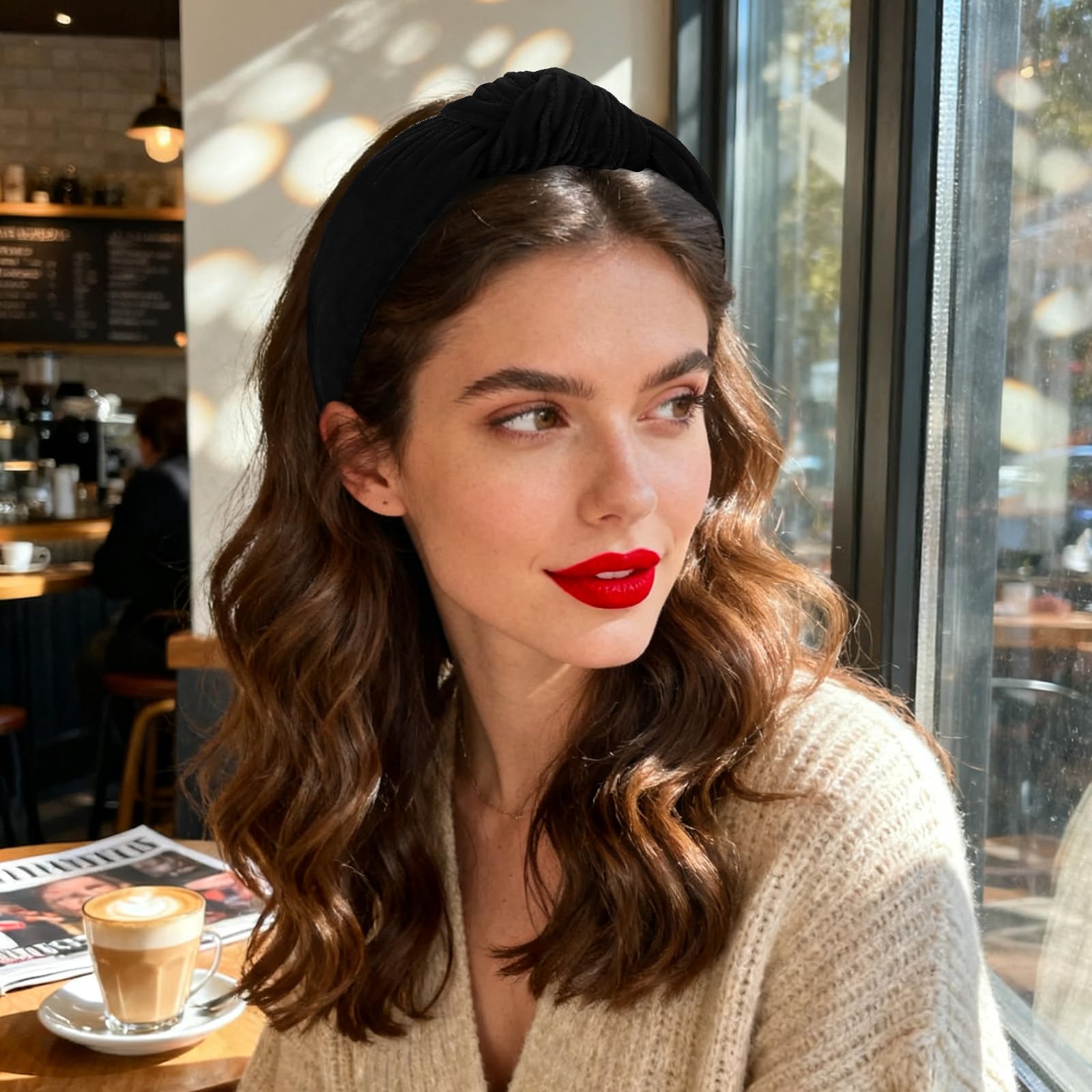 Amazon.com: YISSION Velvet Knotted Headbands for Women Non 