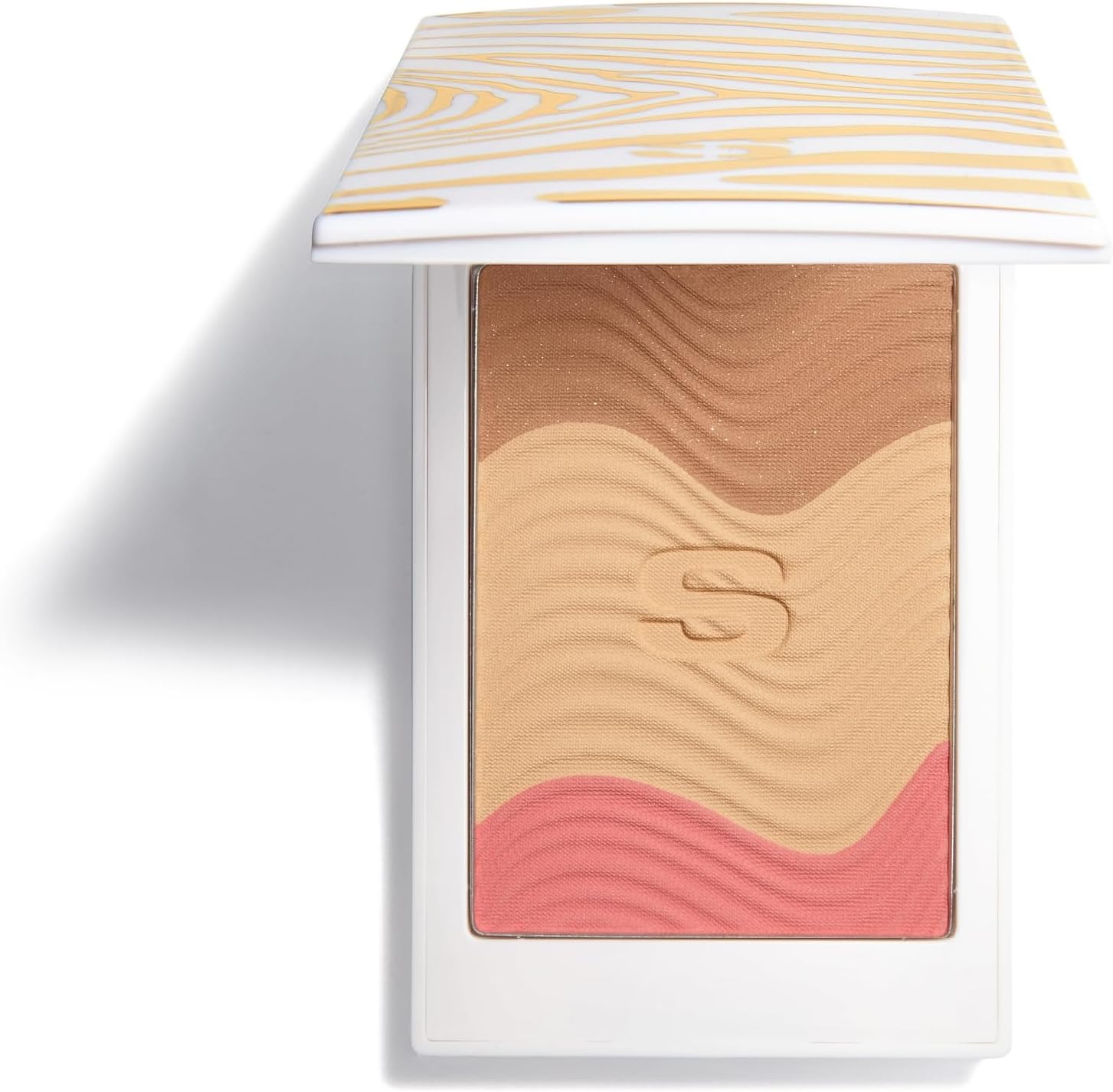 Phyto-Touche Sun Glow Powder, Peach Gold - Lightweight, Creamy Powder for a Flawless, Natural, Long-Lasting Finish - All Skin Types - Non-Comedogenic - Includes Mini Kabuki Brush