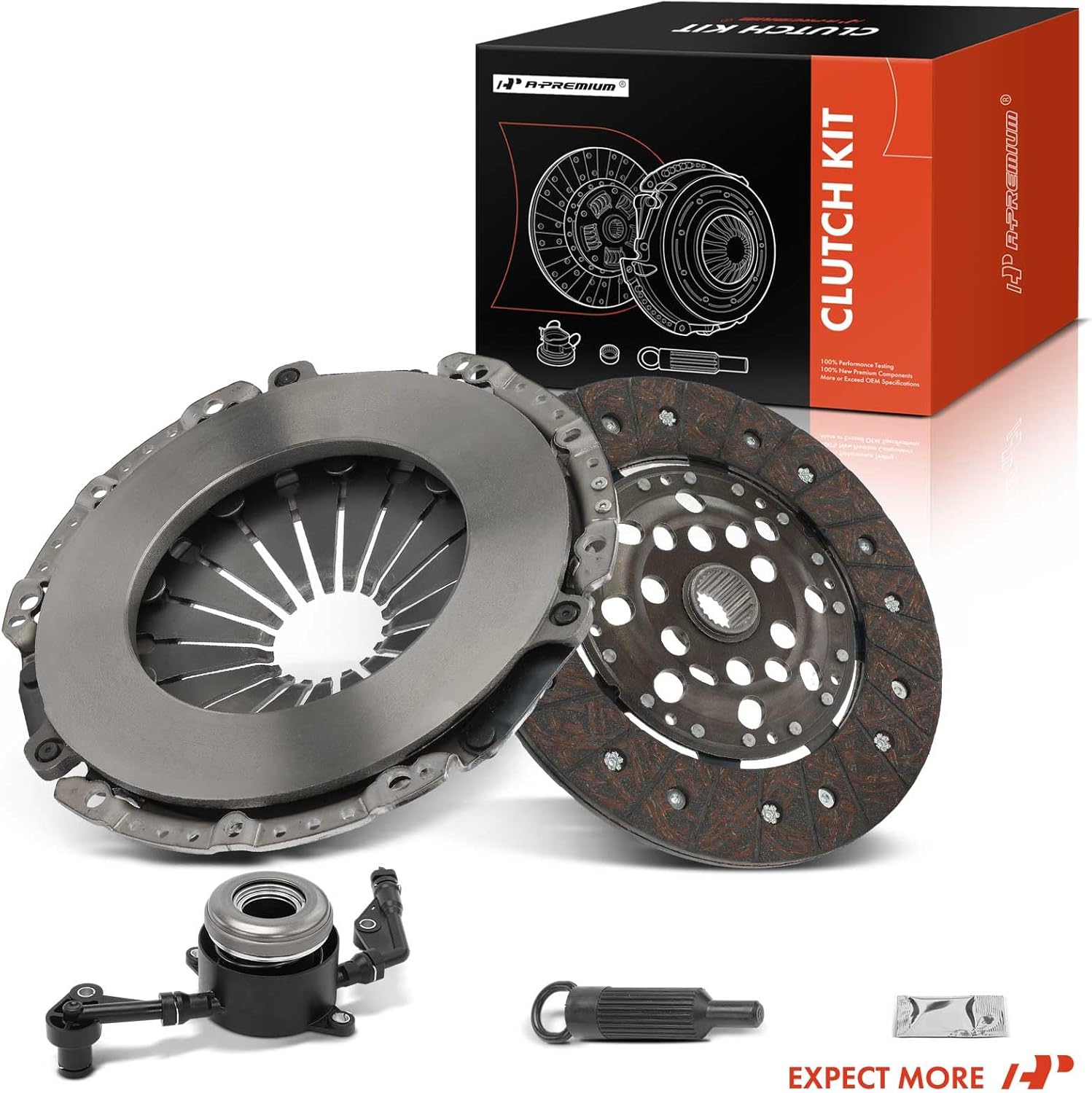 A-Premium Transmission Clutch Kit Compatible with Mercedes-Benz R171 Series SLK280 2006-2008 3.0L, SLK300 2009-2011 3.0L, SLK350 2005-2007 3.5L