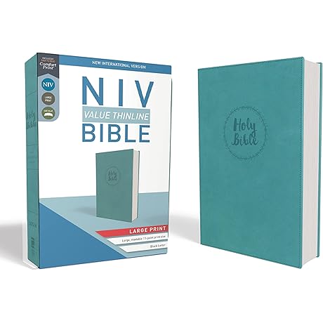 NIV Value Thinline Bible for Women, Large Print, Teal