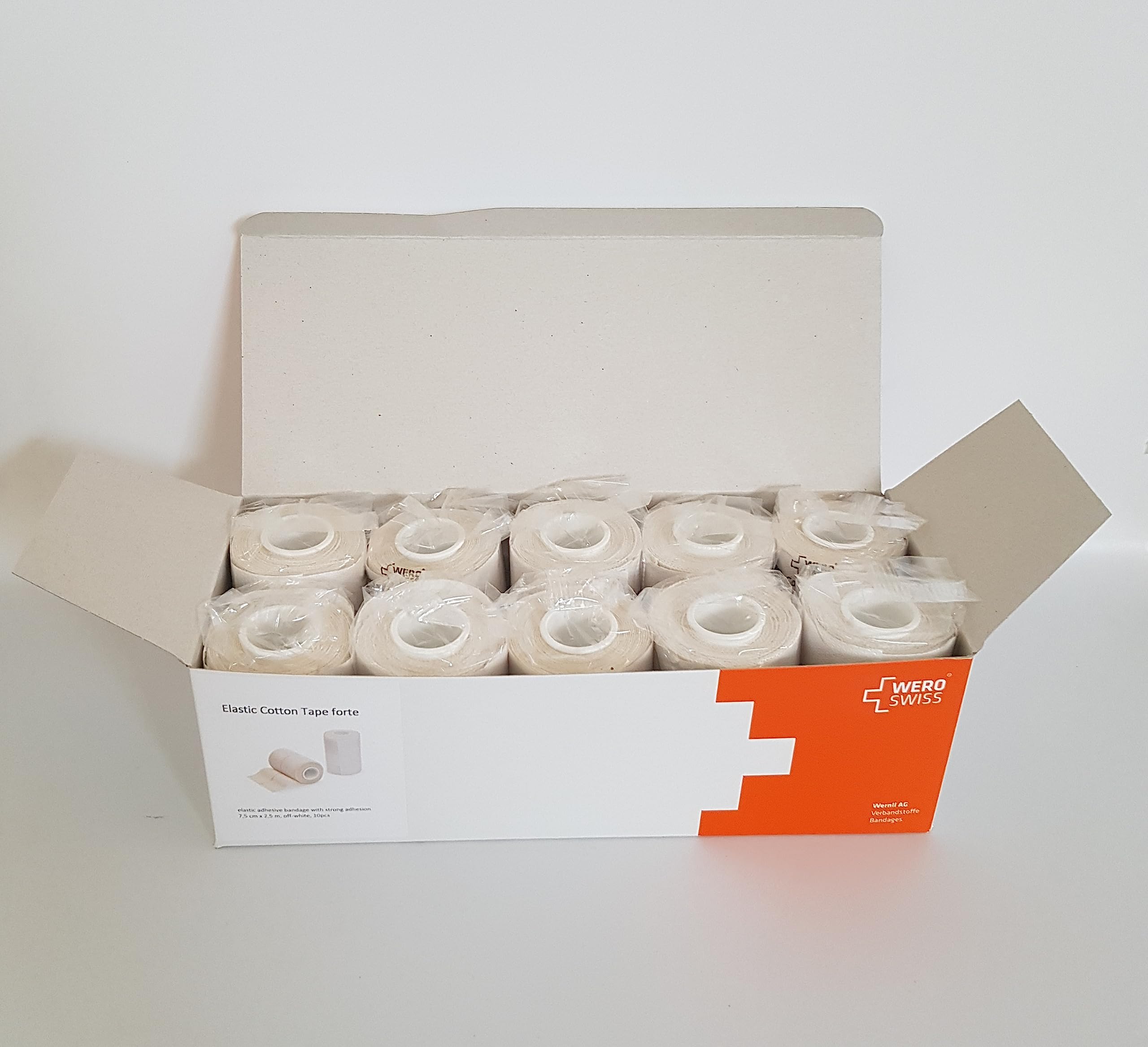 JPLAST BENDA ADESIVA ELASTICA (7,5 cm x 4,5 m, 10) TIPO TENSO