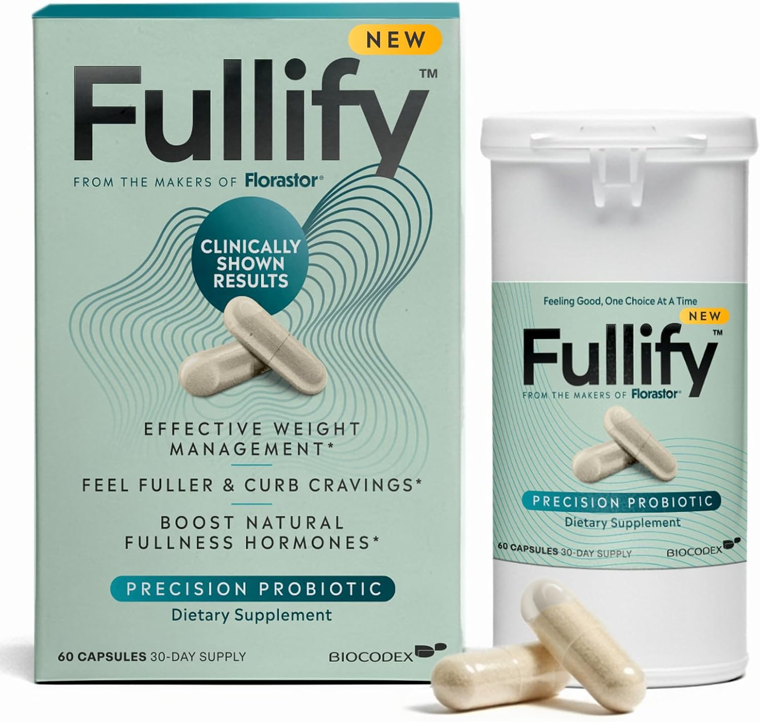 Weight Management Probiotics for Women and Men Clinically Shown to Curb Cravings with Hafnia Alvei HA4597, Chromium & Zinc - 60 Capsules, 30-Day Supply