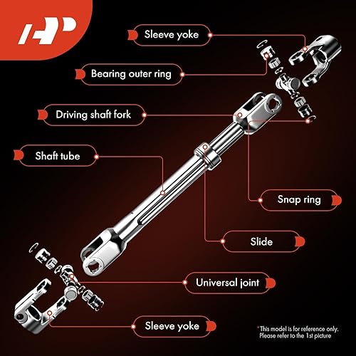 Miniatura 3 de A-Premium Eje de dirección intermedio inferior Eje de columna de dirección compatible con Ford F-150 2004-2008 y Lincoln Mark LT 2006-2008, repuesto