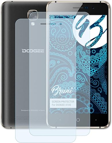 Bruni Pellicola Protettiva Compatibile con DOOGEE X10S Pellicola Proteggi  Cristallino Proteggi Schermo  2X 