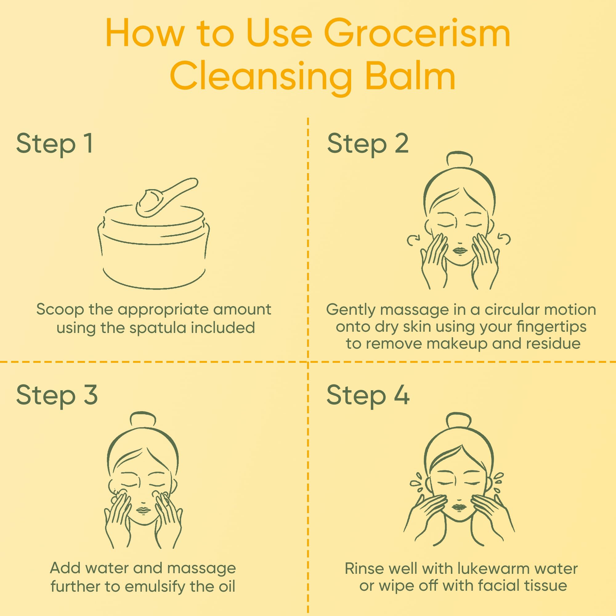 Grocerism Bálsamo Desmaquillante con Sebo de Res, Miel de Manuka y Centella Asiática | Apaciguante, Limpieza Profunda e Hidratación, Skincare Bio para Pieles Secas y Sensibles, 100g