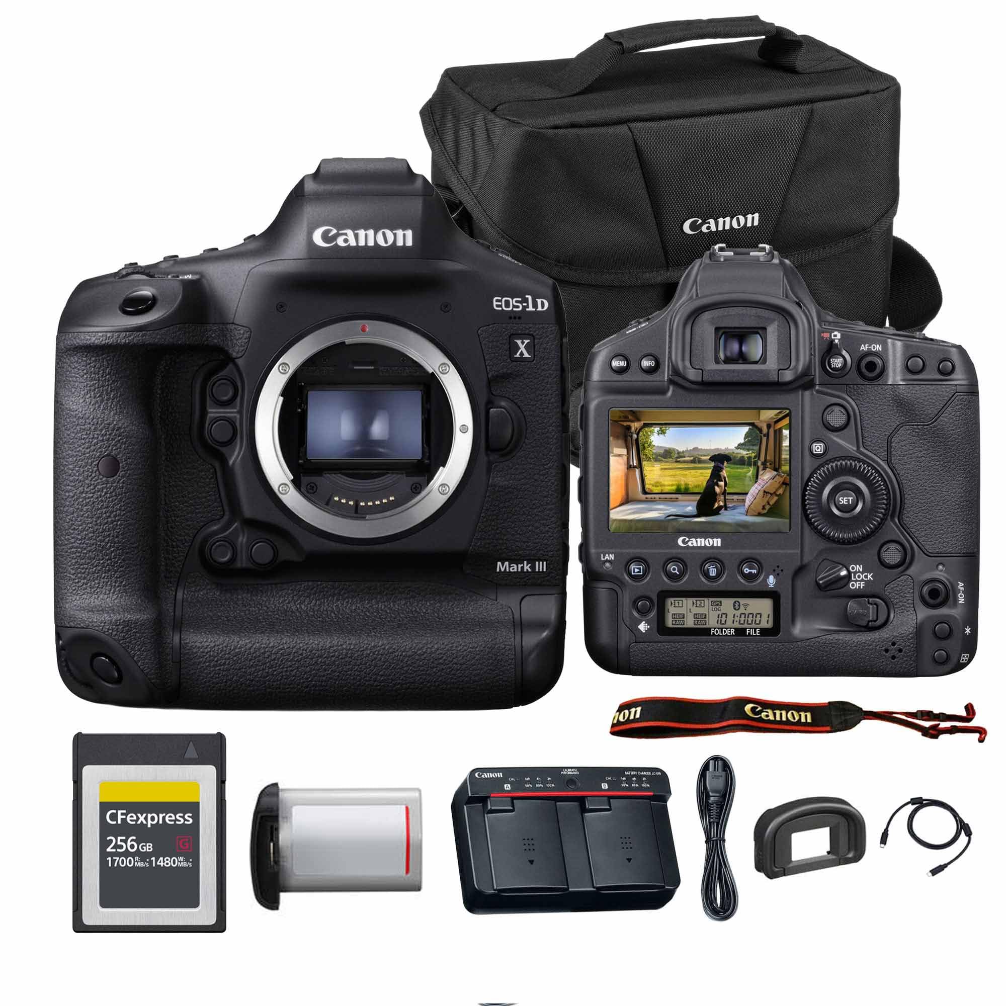 Canon EOS-1D X Mark III DSLR Camera (3829C002) Bundle