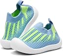 TS WITH TECHSUN Lightweight Baby Boy Girl Soft Soles Shoes, Casual Sneakers Floor Socks, Toddler Walking Shoes Infant First Running Kids Shoes Blue gallery image