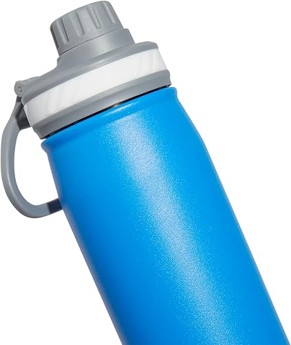 Miniatura 3 de adidas Botella de agua de acero inoxidable de 20 onzas, con aislamiento de doble pared de metal 188, botellas de agua para hombres, mujeres, niñas y