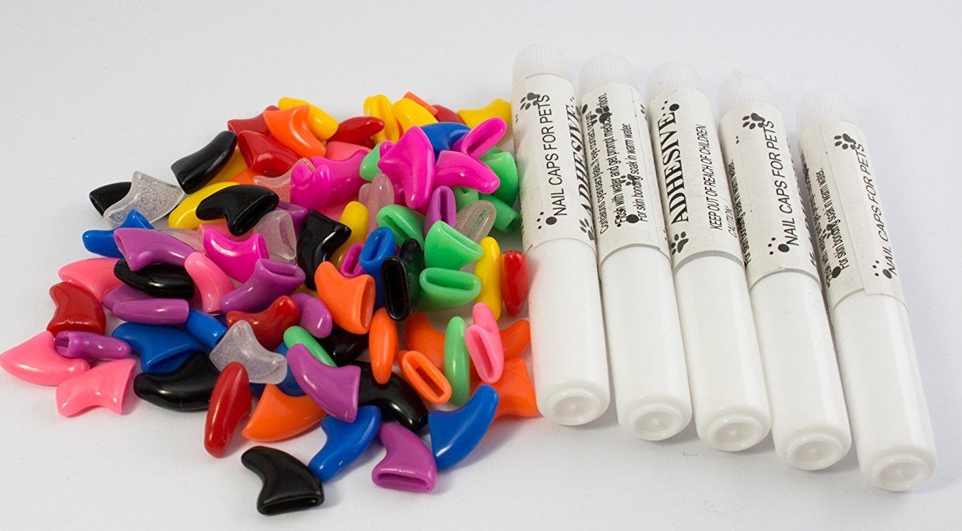 HDP Kitty or Doggy Nails Caps Size:Large 100 Count Boy Mix Color:Assorted