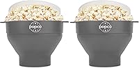 Vista 10 de POPCO Máquina de Palomitas de Silicona - Recipiente para Hacer Palomitas en Microondas - Tazón Plegable, Resistente al Calor, Fácil de Limpiar