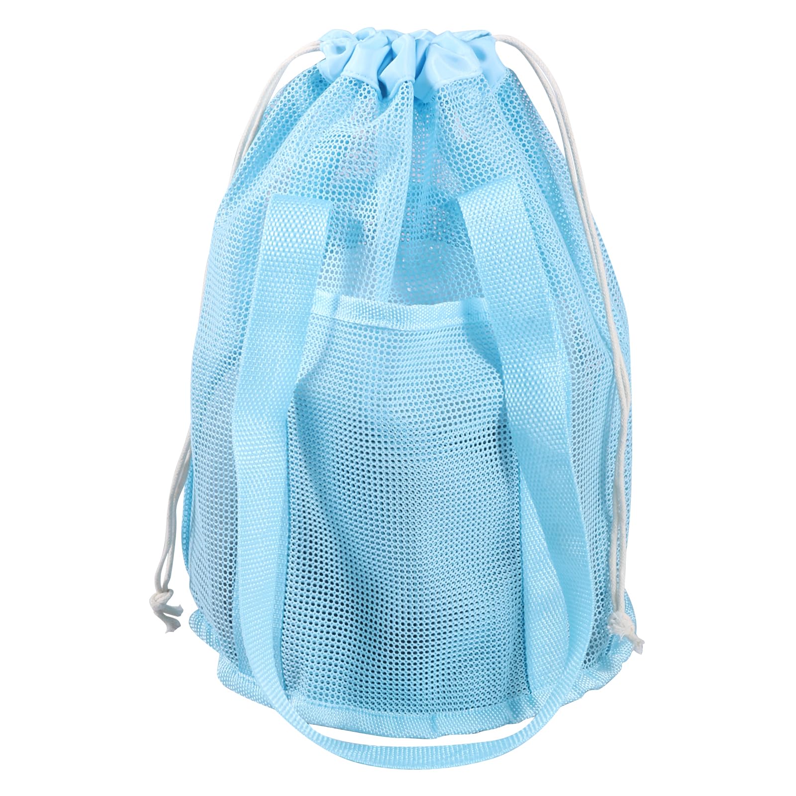 HJJWNDDNG Mesh Shower Caddy with Drawstring Dorm Room Essentials for College Students Large Capacity Shower Bag Fast Drying
