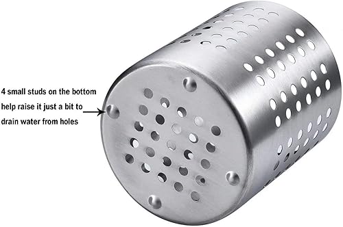 Miniatura 4 de KSENDALO Soporte para fregadero de utensilios pesados 2021UPGRADE 1810 304 Utility resistente soporte de cubiertos de acero inoxidable peso 80 onzas