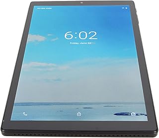 14:1710 Inch Tablet, 6GB 128GB 5G WiFi 2560x1600 Resolution HD Tablet, 2MP Front 5MP Rear Dual SIM Dual Standby Tablet PC for Business, Office, Gaming (Black)