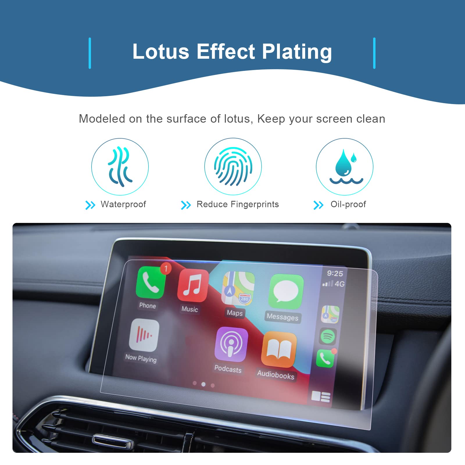 CDEFG Compatible Avec MG HS EHS Plug-in Hybrid 2018-2023 2024 Navigation Film Protection D'écran Tactile 10,5 Pouces 4H Anti-Rayures HD GPS Film HS EV 2023 Accessoire [2 Pièces