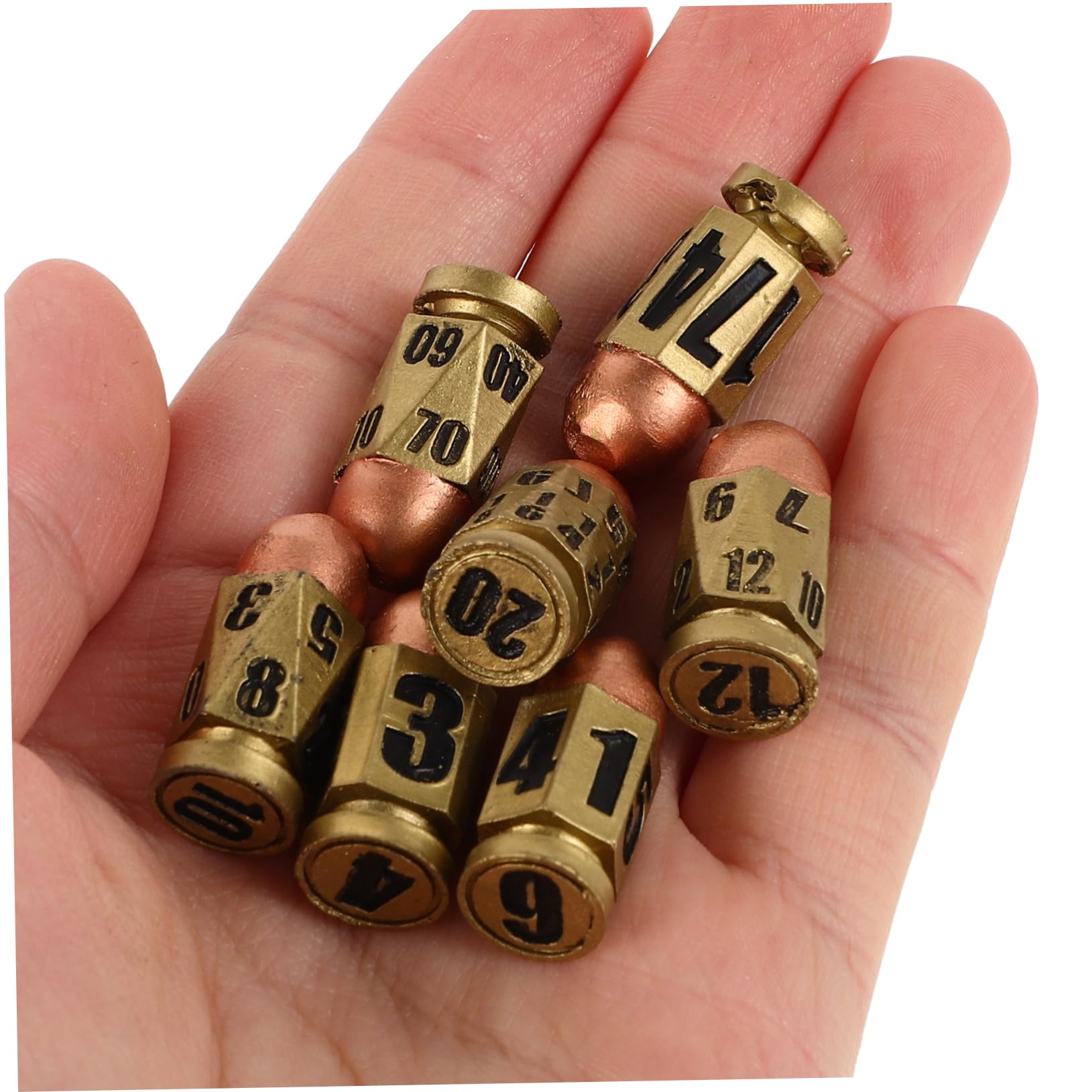 ibasenice Set di Dadi da Gioco di Ruolo in Resina con Base, 16mm, Superficie Liscia e Resistente, per Giochi da Tavolo e Casa