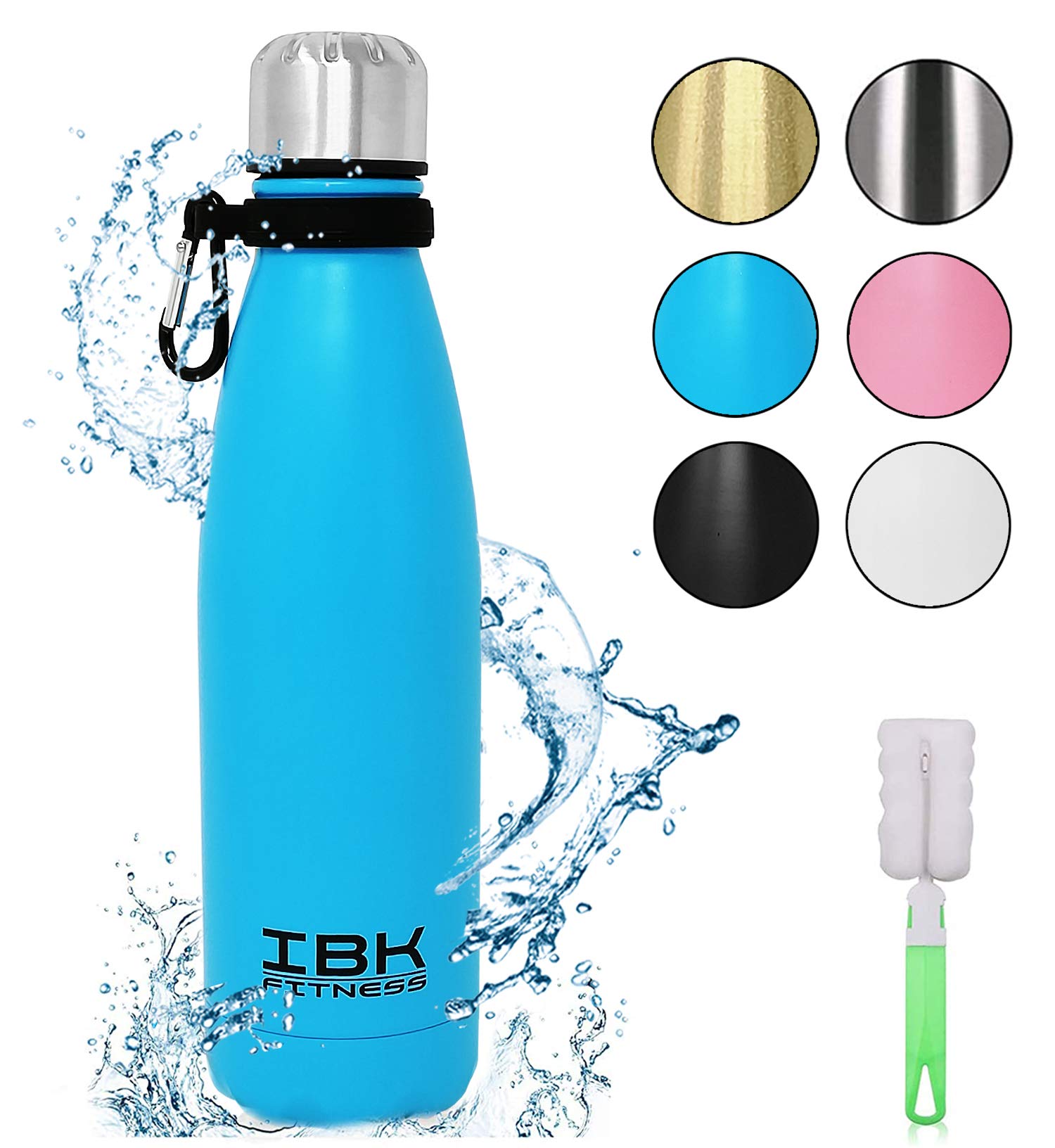 Botella Térmica IBK Fitness De Acero Inoxidable 500ml - Mantiene Frío 24h Y Calor 12h, Sin BPA, Ideal Para Deporte Y Outdoor