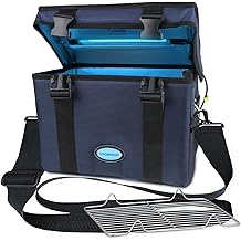 3 Gallon Large-powerful UV Light Sanitizer Box, Portable Foldable Cleaner and Sanitizing Machine with 3-level Timer, UV Cleaner Bag for Key, Towel, Mask Cleaning Machine USB Wall Plug-in Charging Blue