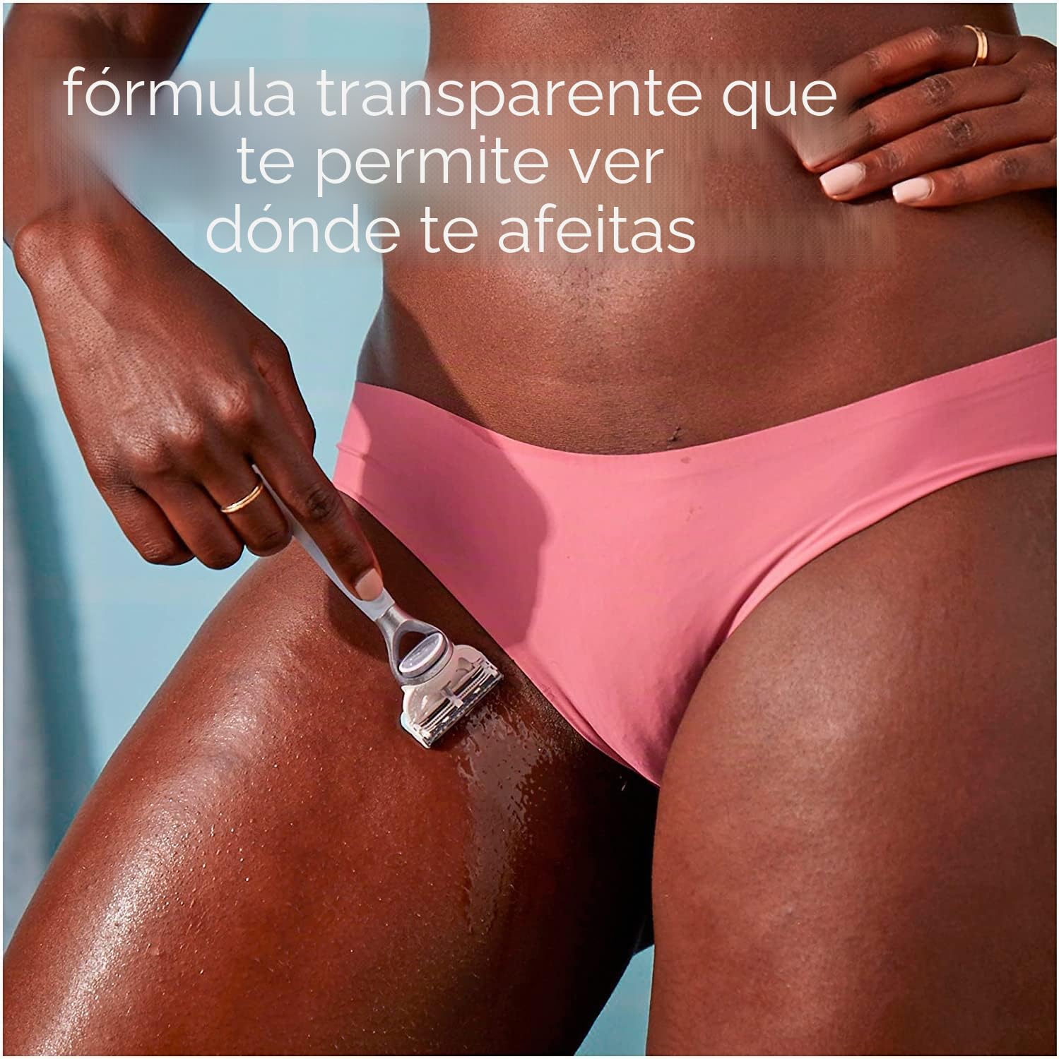 Satin Care Limpiador 2 en 1 para la piel y el vello púbico, gel de afeitar para mujeres, protege la piel durante el afeitado, fórmula suave y transparente para pubis