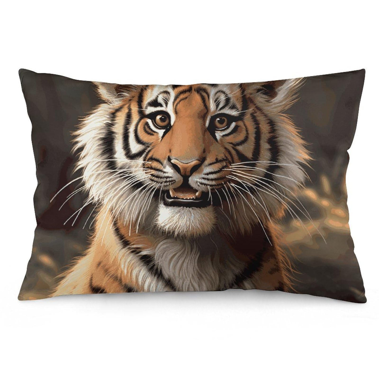 NTVOWPZO 2 Pack Decoration Throw Pillow Covers 12 "x20 Pillowcases Covers Cute Tiger Pillowcases Modern Farmhouse Home Decor Sofa Cushions Covers for Couch Bed Living Room