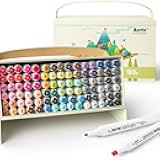 Markers Alcohol Markers ALP 90 with Dual Tips, Permanent Art Marker Pen for Artist Adults Coloring, Drawing, Comic,Sketching