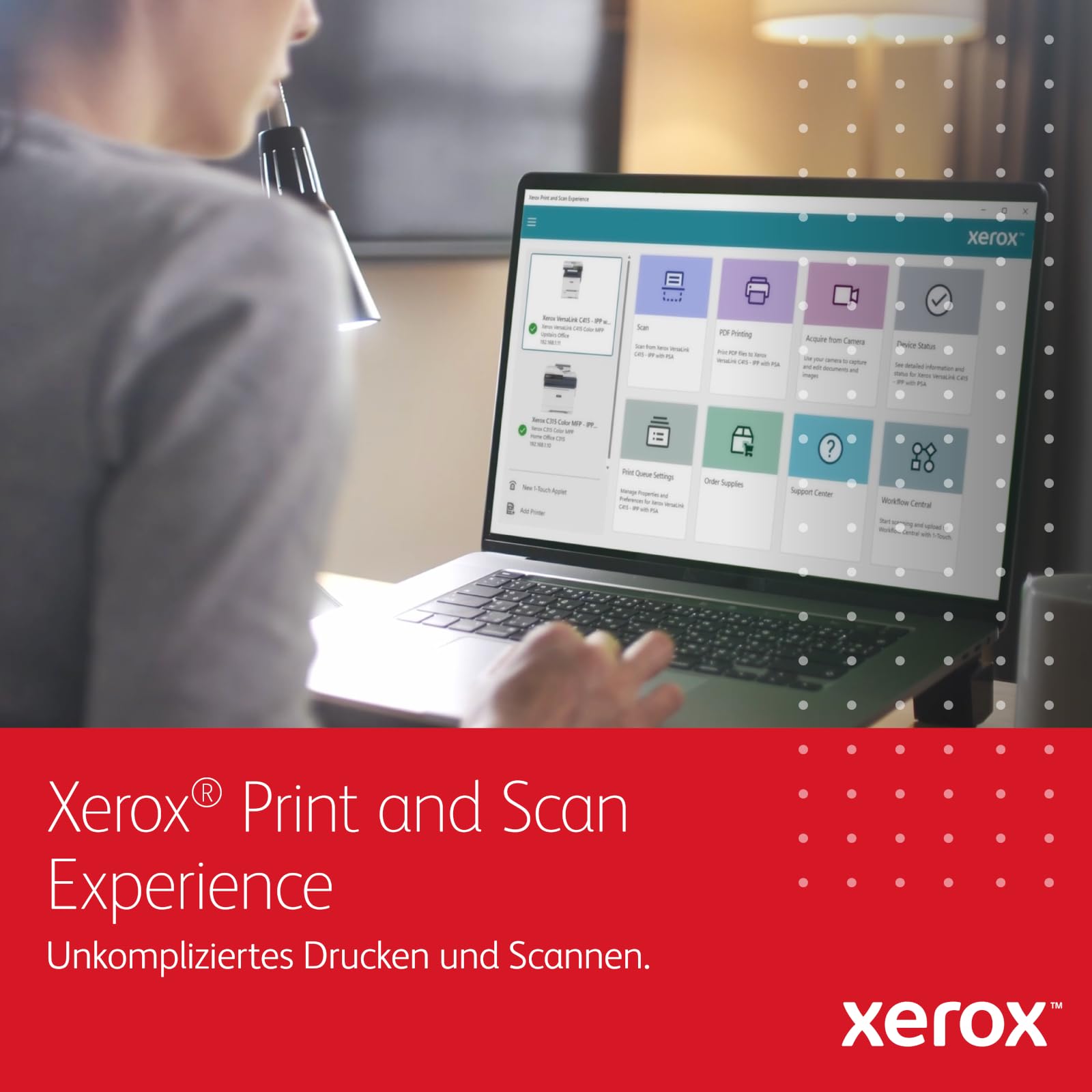 Xerox B235dni A4 34ppm Schwarz und Weiß Kabellos Laser Multifunktion Druker mit Duplex 2-seitiger Druck - Kopieren/Drucken/Scan/Fax - Farb Touchscreen