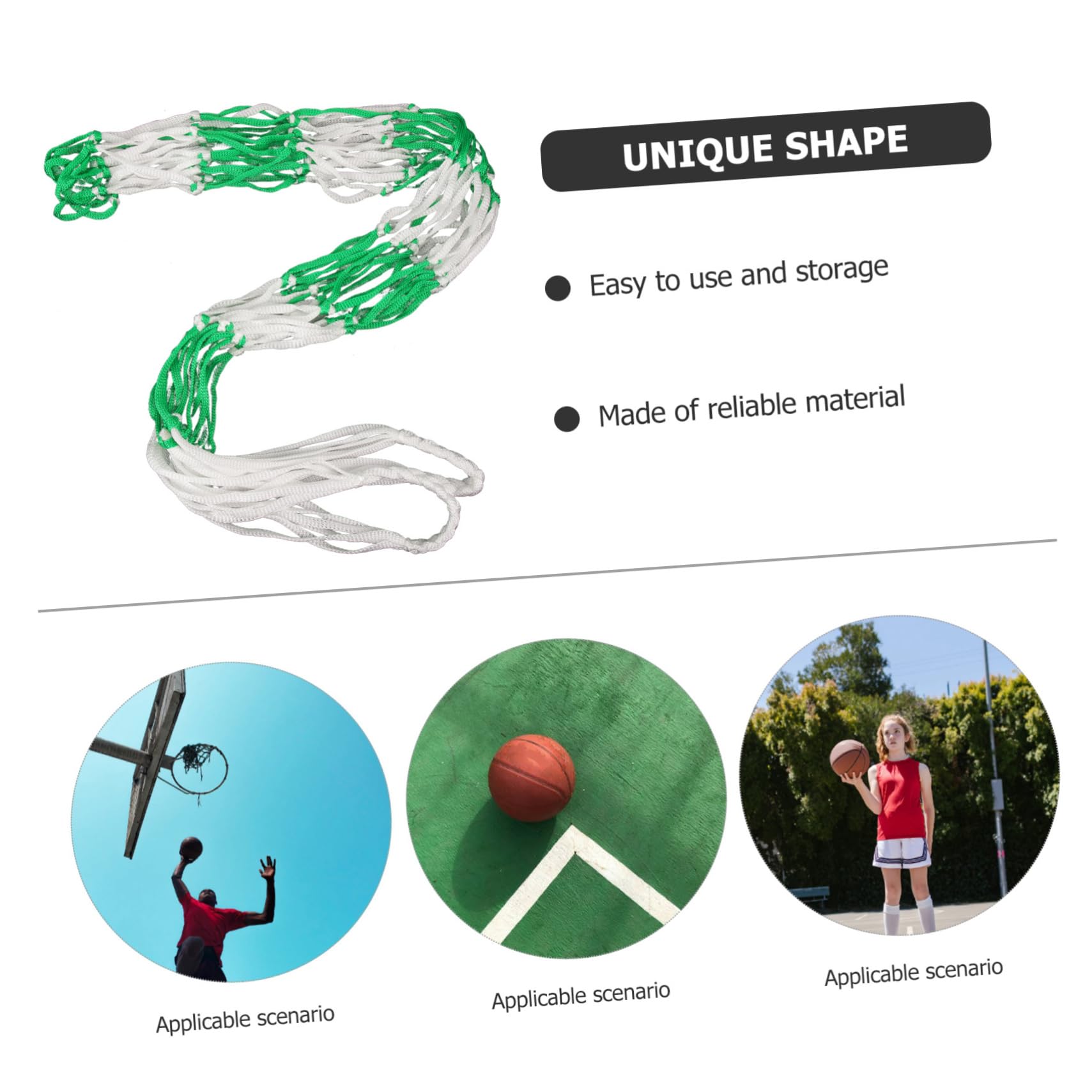 GALPADA Gym Bags Indoor Balls Organizer Mesh Storage Bag Basketball Holders Accessories Balls Container Net Bag Basketball Carrier Pouches Large Sports Bag Mesh Bag Hook Braided Rope