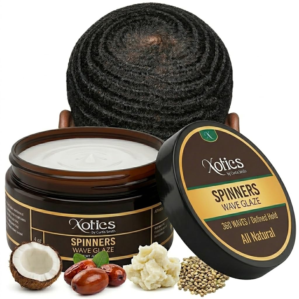Amazon.com: Xotics Spinners Natural Wave Grease 4oz - Wave Pomade