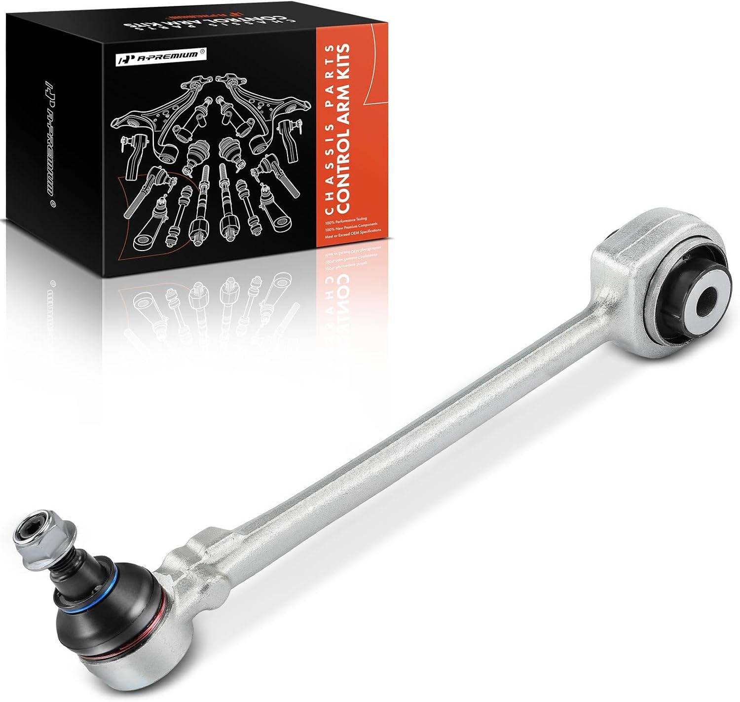 A-Premium Front Right Rearward Lower Control Arm, with Ball Joint & Bushing, Compatible with Mercedes-Benz C230 08-09, C250 10-12, C300 08-14, C350 08-15, E350 12-14, E400 15-17, AWD