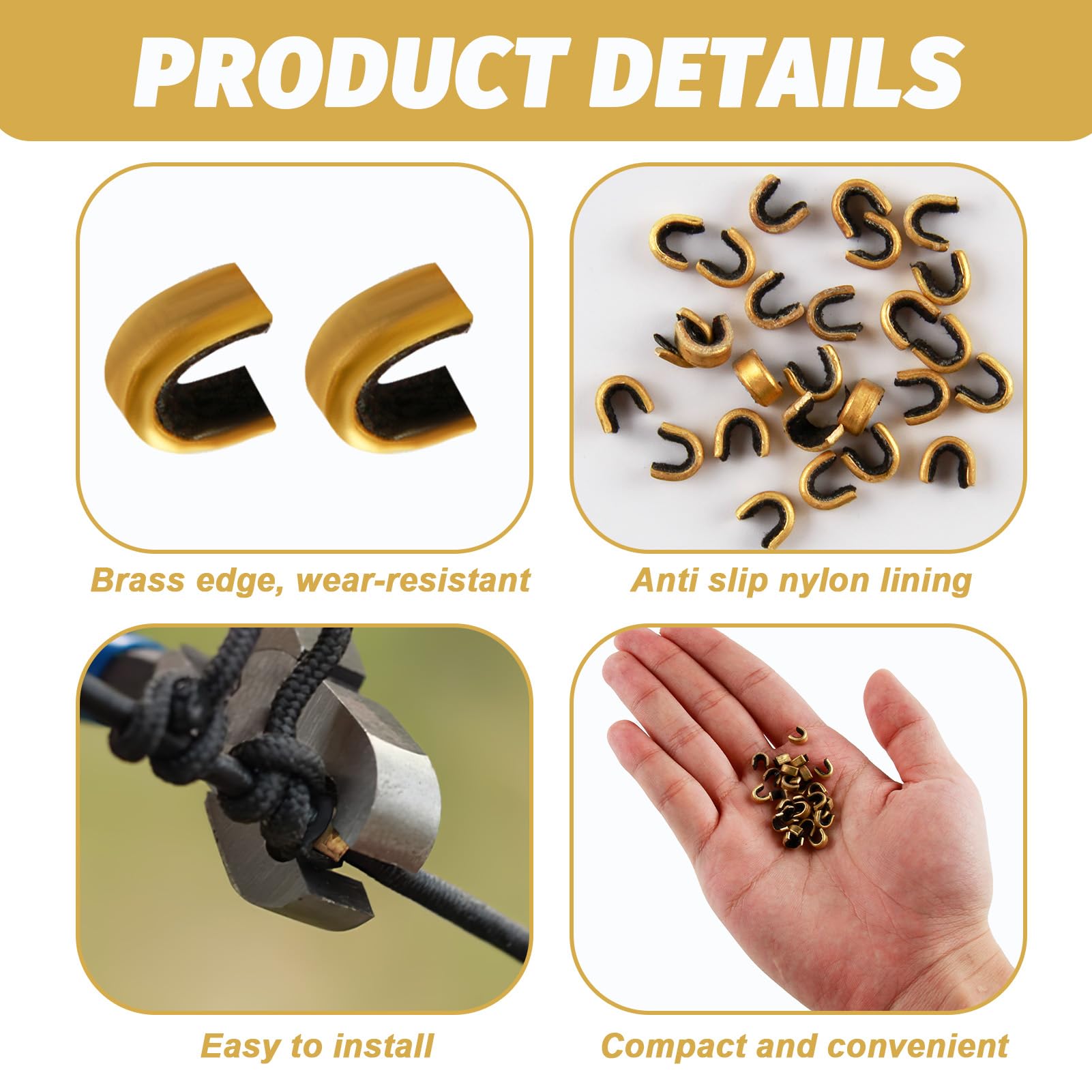 20 PCS Tiro con Arco a Punti Nock String Nocking Punti Clip, Clip di Stabilizzazione per Corde di Arco Composto e Ricurvo, Facili da Installare, Materiale Durevole per Maggiore Precisione nel Tiro