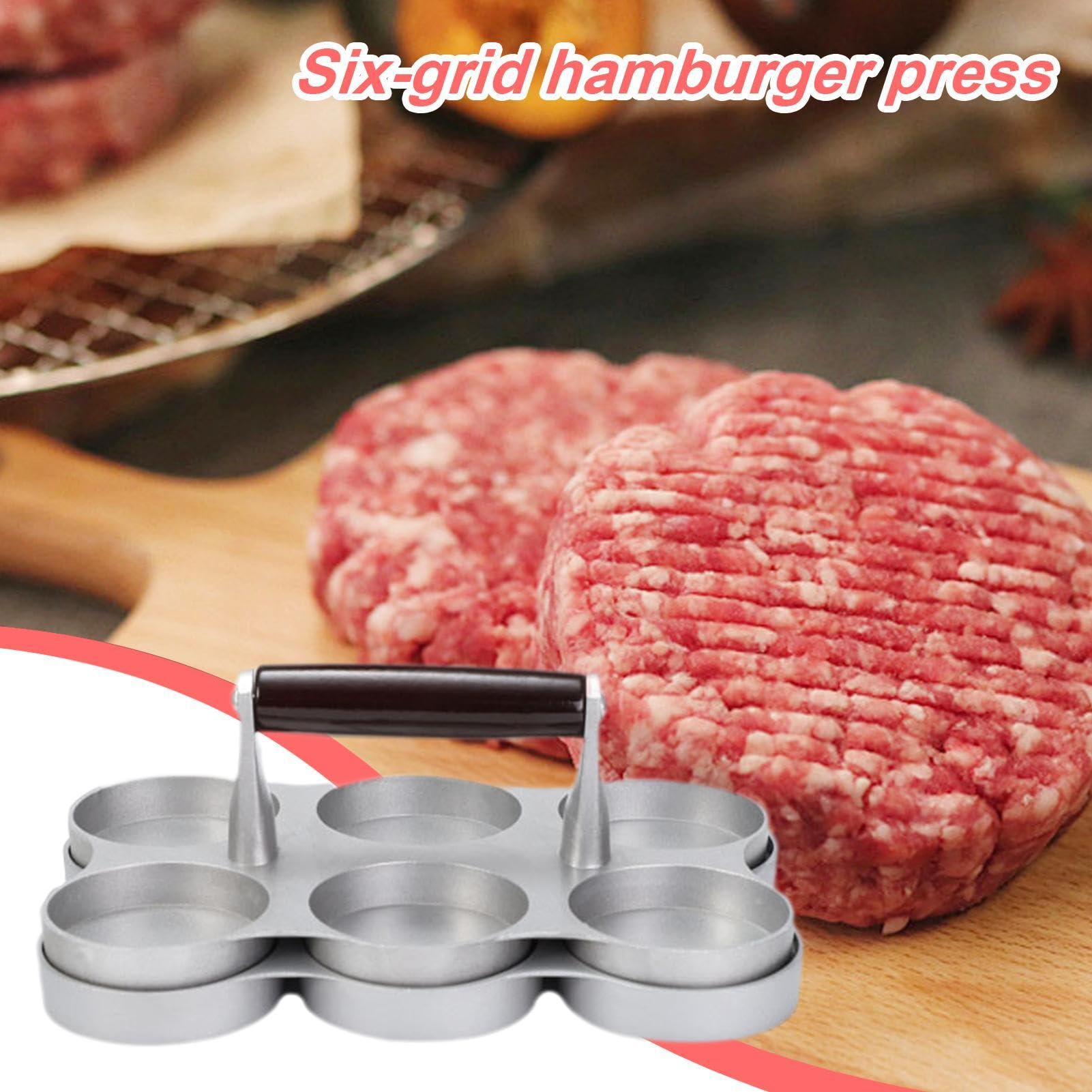 Prensa para hamburguesas, hamburguesas, hamburguesas, hamburguesas