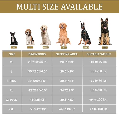 Miniatura 5 de Bedfolks Cama ortopédica para perros, sofá cama impermeable para perros grandes, sofá cama de espuma de huevo para mascotas con funda extraíble