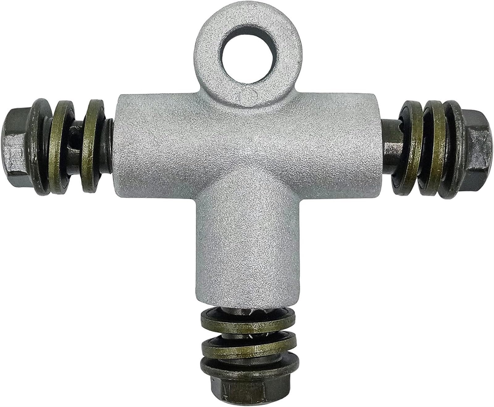 THE WHITE SHOP Motorcycle Hydraulic Brake Line Tee Hose Connector 3 Way Adapter