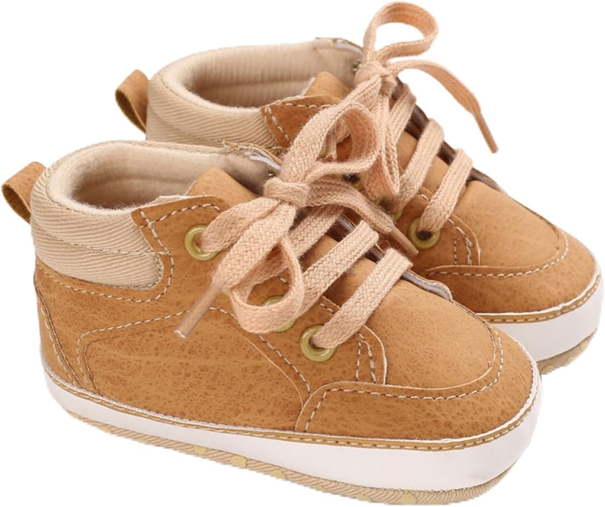 Baby Boys Girls Booties Fleece Anti-Slip Soft Sole Boots Toddler First Walker Warm Shoes