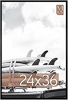 Vista 48 de MCS Foundation - Marco para póster de 18 x 24 pulgadas, color negro tradicional, vertical y horizontal, para colgar en la pared, marco grande