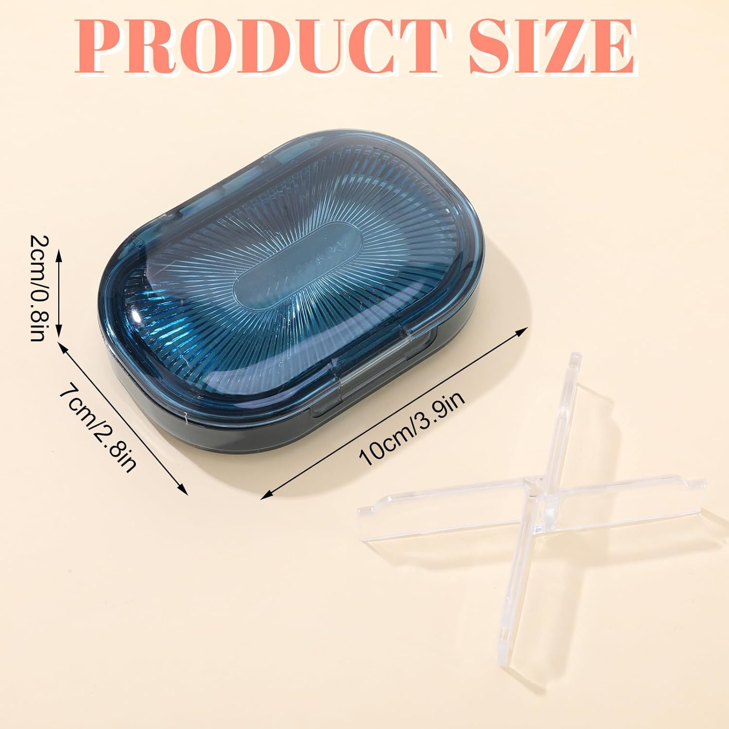 4 Pcs Qtip Holder Hair Tie organizer Small Container Portable Travel Qtips Case Cotton Swab Holder Flosser Dispenser 4 Soft Colors 3.94 x 2.76 Inch - Image 4