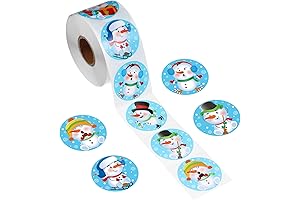 Christmas Winter Stickers Roll for Kids Crafts Activities 600Pcs